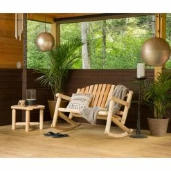 Cheapest ⭐ Wood Patio Sets Bestar White Cedar 2 Piece Patio Conversation Set 👏