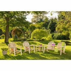 Cheap 🛒 Wood Patio Sets Bestar White Cedar 4 Piece Elite Patio Conversation Set 😉
