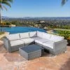Wholesale 😍 Best Selling Home Resin Wicker Patio Sets Riley 6 Piece Sectional Patio Conversation Set 🧨