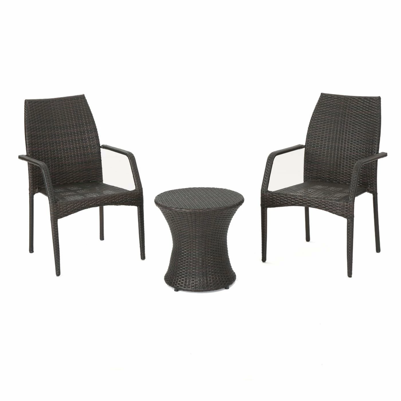 New โ๏ธ Best Selling Home Decor Resin Wicker Patio Sets Kalisa Outdoor Wicker 2 Seater Stacking Chair Chat Set ๐