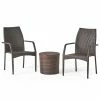 Promo 👏 Best Selling Home Decor Resin Wicker Patio Sets Adolphus Outdoor Wicker 2 Seater Stacking Chair Chat Set ⌛