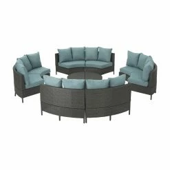 Cheap ✨ Best Selling Home Resin Wicker Patio Sets Newton Wicker 10 Piece Patio Conversation Set ⭐