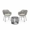 Deals 💯 Best Selling Home Decor Resin Wicker Patio Sets Aleya Outdoor 3 Piece Wicker Chat Set 🎉