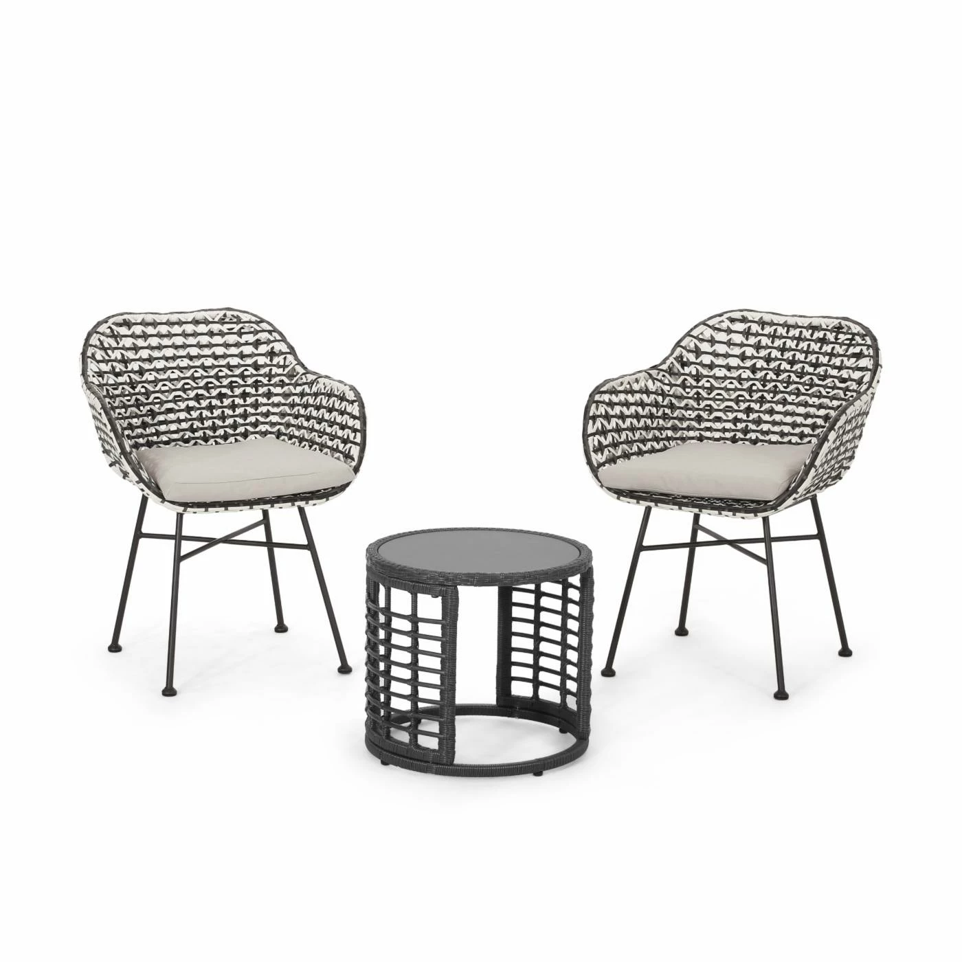 Deals 💯 Best Selling Home Decor Resin Wicker Patio Sets Aleya Outdoor 3 Piece Wicker Chat Set 🎉