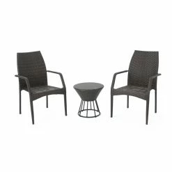 Best deal 👏 Best Selling Home Decor Resin Wicker Patio Sets Aislynn Outdoor Wicker 2 Seater Stacking Chair Chat Set 😉