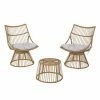 Cheapest 🧨 Best Selling Home Decor Resin Wicker Patio Sets Taaliah Outdoor Wicker 2 Seater Chat Set With Cushion ⭐