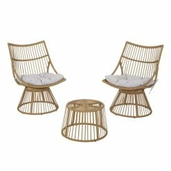 Cheapest ๐งจ Best Selling Home Decor Resin Wicker Patio Sets Taaliah Outdoor Wicker 2 Seater Chat Set With Cushion โญ