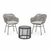Cheapest 🌟 Best Selling Home Decor Resin Wicker Patio Sets Orabelle Outdoor 3 Piece Wicker Chat Set 😍