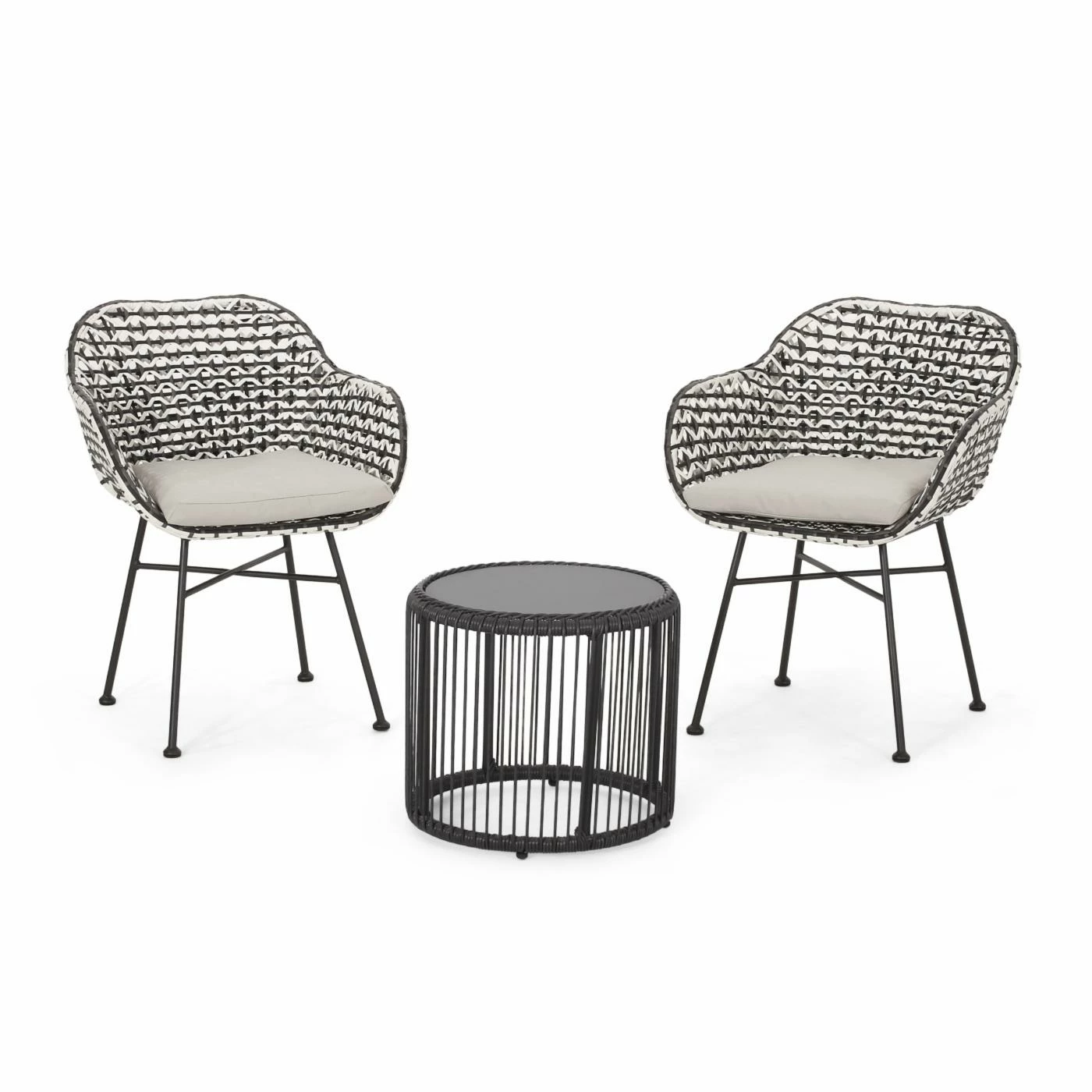 Cheapest ๐ Best Selling Home Decor Resin Wicker Patio Sets Orabelle Outdoor 3 Piece Wicker Chat Set ๐