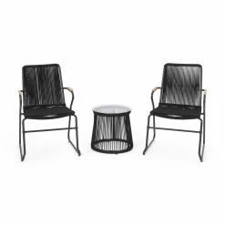 Best reviews of 🤩 Best Selling Home Decor Resin Wicker Patio Sets Gizella Outdoor Rope Weave 2 Seater Chat Set 🔥