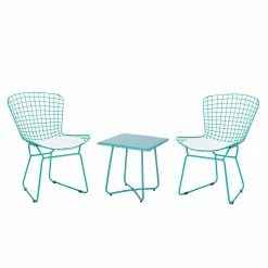 Brand new 🧨 Best Selling Home Decor Wrought Iron Patio Sets Eldana Outdoor Metal 2 Seater Chat Set With Cushions 👍