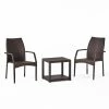 Best Sale 🥰 Best Selling Home Decor Resin Wicker Patio Sets Brantly Outdoor Wicker 2 Seater Stacking Chair Chat Set ⌛