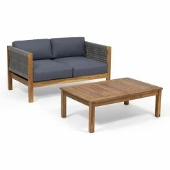 Flash Sale ๐ Best Selling Home Decor Wood Patio Sets Lono Modern Outdoor Loveseat Set ๐