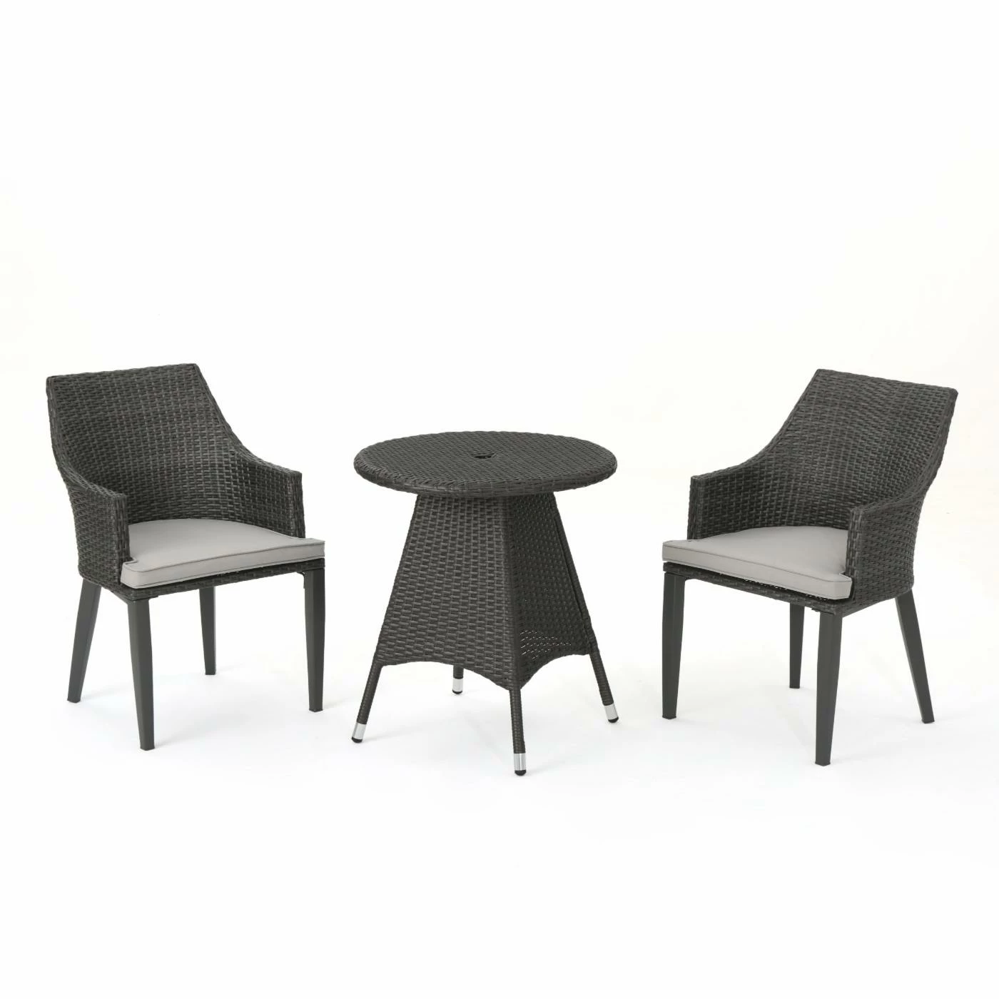 Best Pirce ๐ Best Selling Home Decor Resin Wicker Patio Sets Jaykon Outdoor 3-Piece Round Wicker Bistro Set - Gray And Light Gray โค๏ธ
