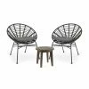 Coupon ✔️ Best Selling Home Decor Resin Wicker Patio Sets Jakelin Outdoor Wicker And Acacia Wood 2 Seater Chat Set - Gray And Dark Gray 😍