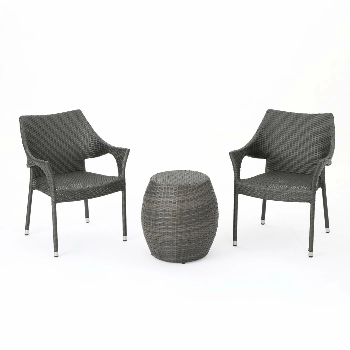 Buy ๐ Best Selling Home Decor Resin Wicker Patio Sets Adea Outdoor Wicker 2 Seater Stacking Chair Chat Set - Multibrown ๐ฅ