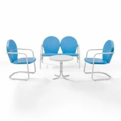 Best reviews of ๐คฉ Steel Patio Sets Crosley Griffith 4 Piece Metal Outdoor Conversation Seating Set ๐ฅฐ