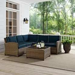 Best reviews of 😉 Resin Wicker Patio Sets Crosley Bradenton 4 Piece Outdoor Wicker Sectional Conversation Set ❤️