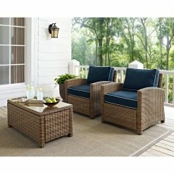 Top 10 👏 Resin Wicker Patio Sets Crosley Bradenton 2 Piece Outdoor Wicker Conversation Set ✔️
