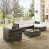 Coupon ✨ Resin Wicker Patio Sets Crosley Sea Island Wicker 6 Piece Sectional Patio Conversation Set 🤩