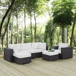 Best Pirce 😍 Resin Wicker Patio Sets Modway Convene Wicker 6 Piece Patio Conversation Set ✨