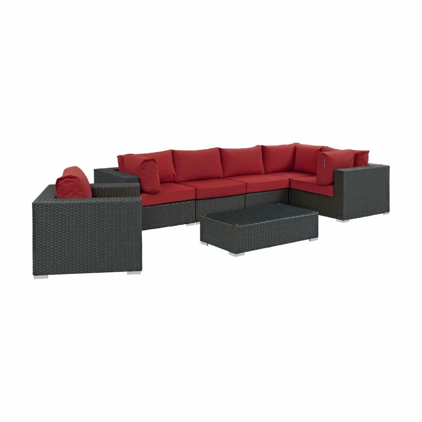 Best reviews of ๐งจ Resin Wicker Patio Sets Modway Sojourn Wicker 7 Piece Patio Conversation Set ๐