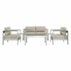 Wholesale 😉 Aluminum Patio Sets Modway Shore Aluminum 6 Piece Patio Sectional Sofa Set 🛒