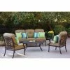 Best Pirce 🥰 Aluminum Patio Sets Darlee Santa Monica Cast Aluminum 5-Piece Deep Seating Conversation Set 💯