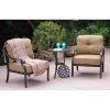Budget 🧨 Aluminum Patio Sets Darlee Nassau 3 Piece Aluminum Club Patio Conversation Set 🎉
