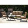 Buy 🌟 Aluminum Patio Sets Darlee Capri 4 Piece Aluminum Deep Seating Patio Conversation Set ✨