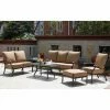 Promo 👏 Aluminum Patio Sets Darlee Madison 6 Piece Aluminum Deep Seating Patio Conversation Set ✔️