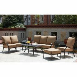 Promo ๐ Aluminum Patio Sets Darlee Madison 6 Piece Aluminum Deep Seating Patio Conversation Set โ๏ธ