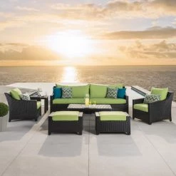 Best reviews of ✨ Resin Wicker Patio Sets RST Brands Deco 8 Piece Sofa With Club Chair And Ottoman Set 🔔