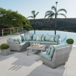 Coupon โญ Resin Wicker Patio Sets RST Brands Cannes 6 Piece Corner Sectional Set ๐ฏ