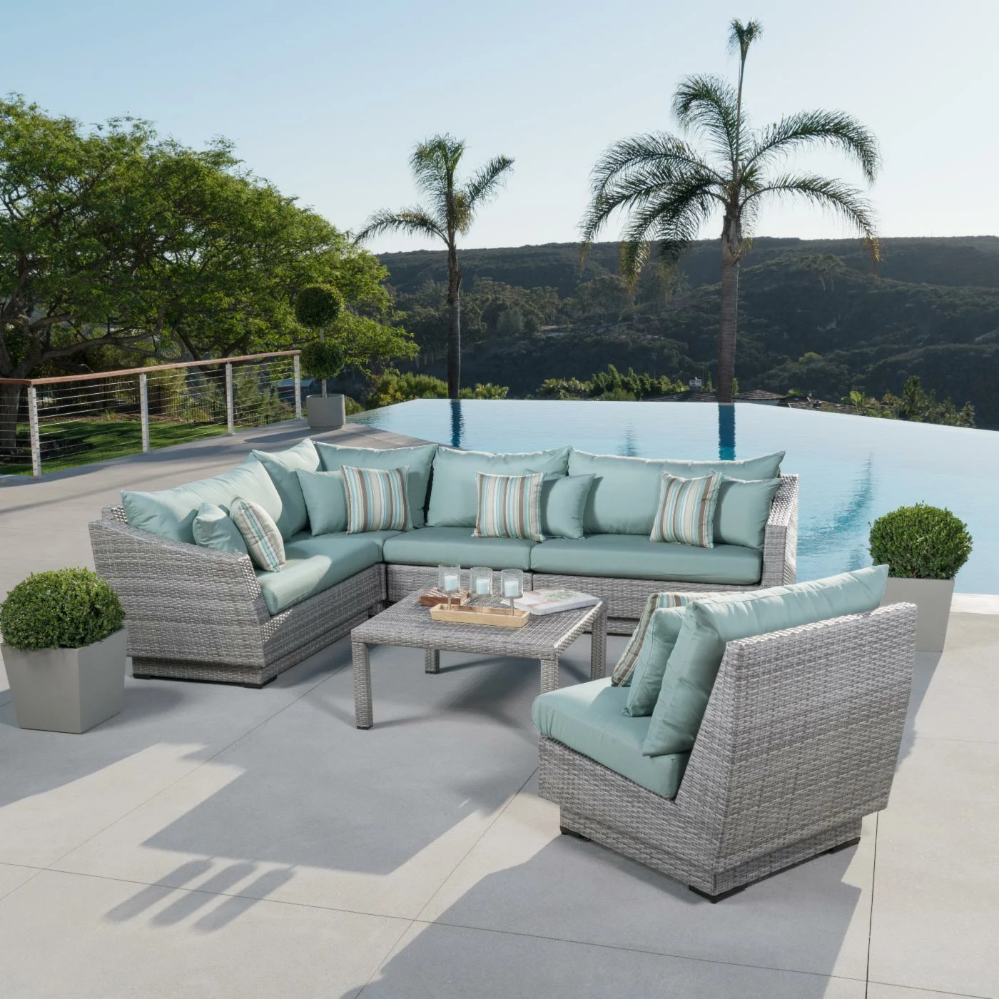 Coupon ⭐ Resin Wicker Patio Sets RST Brands Cannes 6 Piece Corner Sectional Set 💯