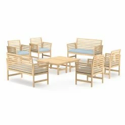 Brand new ⌛ Eucalyptus Patio Sets RST Brands Yuri 8 Piece Patio Conversation Set 👍