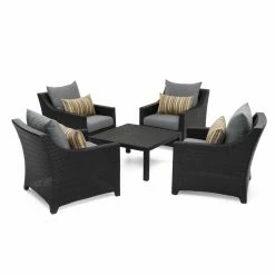 Best deal ✨ Resin Wicker Patio Sets RST Brands Deco 5 Piece Club Chair And Coffee Table Conversation Set 🥰