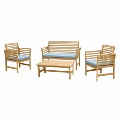 Brand new ⭐ Eucalyptus Patio Sets RST Brands Yuri 4 Piece Conversation Set 🎉