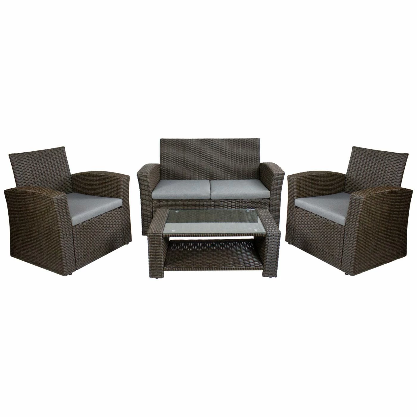 Cheap 💯 Resin Wicker Patio Sets Northlight 4-Piece Georgetown Resin Wicker Outdoor Patio Conversation Set 🤩
