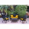 Budget 😉 Resin Wicker Patio Sets Jeco Windsor Resin Wicker 4 Piece Patio Conversation Set ✨