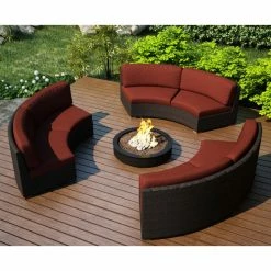 Best Sale 😉 Resin Wicker Patio Sets Harmonia Living Arden 3 Piece Eclipse Sectional Set 😍