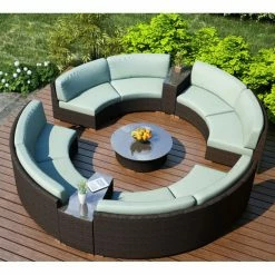 Best Sale ✨ Resin Wicker Patio Sets Harmonia Living Arden 7 Piece Eclipse Sectional Set 🥰