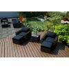 Cheapest 💯 Resin Wicker Patio Sets Harmonia Living Arden Wicker 5 Piece Patio Conversation Set 🎉