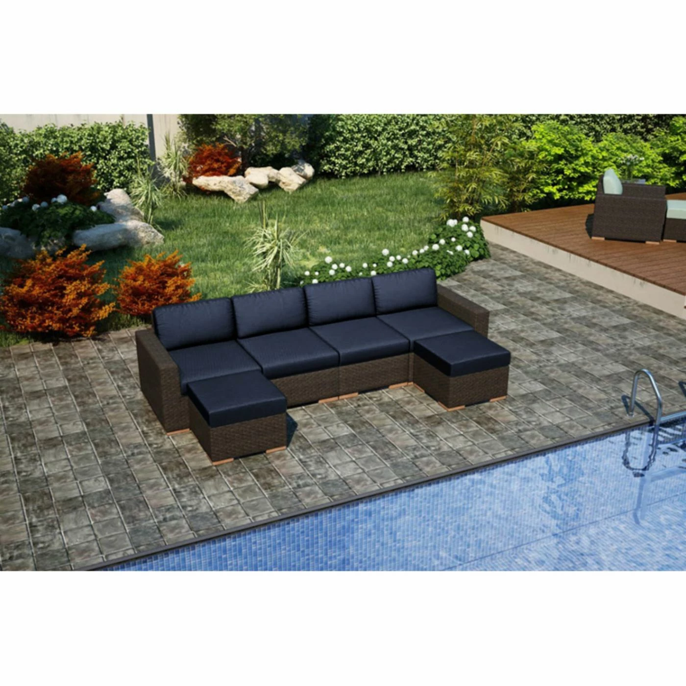 Discount ๐ Resin Wicker Patio Sets Harmonia Living Arden Wicker 6 Piece Patio Conversation Set ๐