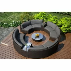 Best deal ✔️ Resin Wicker Patio Sets Harmonia Living Arden Wicker 7 Piece Patio Conversation Set ❤️