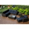 Flash Sale 😍 Resin Wicker Patio Sets Harmonia Living Arden Wicker 8 Piece Patio Conversation Set 😉