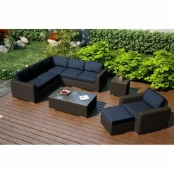 Flash Sale ๐ Resin Wicker Patio Sets Harmonia Living Arden Wicker 8 Piece Patio Conversation Set ๐