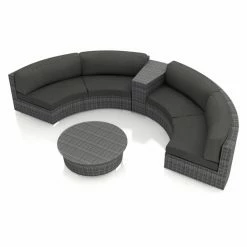 Buy 🔔 Resin Wicker Patio Sets Harmonia Living District Wicker 4 Piece Patio Conversation Set With Sunbrella Cushions ✨