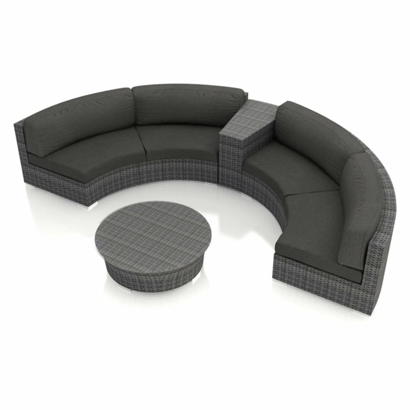 Buy 🔔 Resin Wicker Patio Sets Harmonia Living District Wicker 4 Piece Patio Conversation Set With Sunbrella Cushions ✨