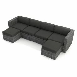 Brand new 👏 Resin Wicker Patio Sets Harmonia Living District Wicker 6 Piece Patio Conversation Set 🥰